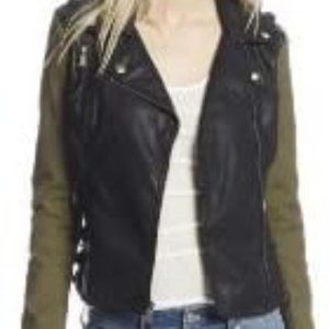 BCBGeneration  Faux Leather Biker Moto Jacket S